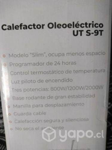 Calefactor oleoelectrico ursus trotter UTS-9T 2.0