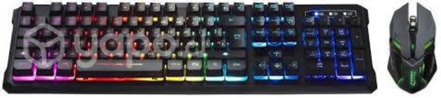 Teclado gamer rgb retroiluminado + mouse led