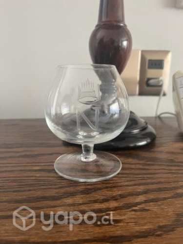 6 copas cognac talladas