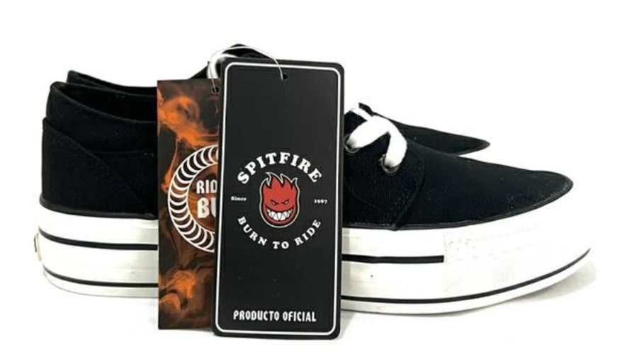 Zapatilla 100% Tela Marca Spitfire N*38 Negro