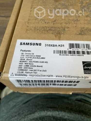Notebook chromebook Samsung 4