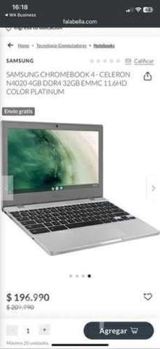 Notebook chromebook Samsung 4