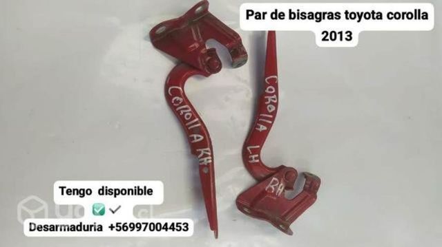 Bisagras Toyota Corolla desarmaduría 2013