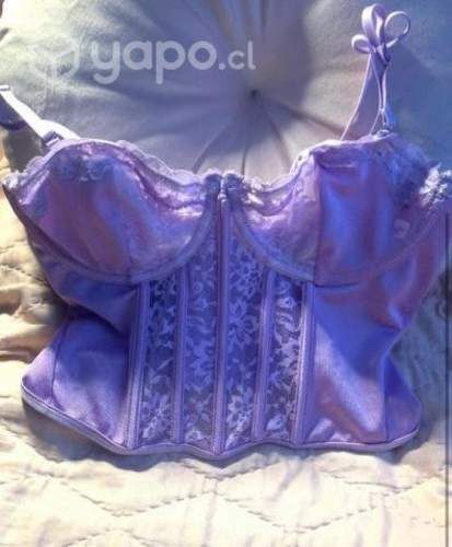 Corset o bralette morado