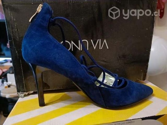 Zapatos tacón alto azules