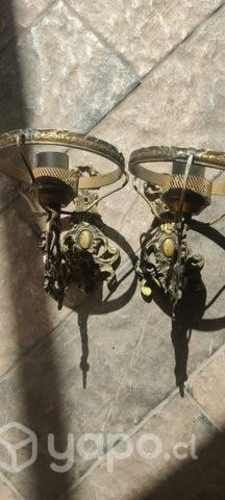 Aplique de pared de bronce