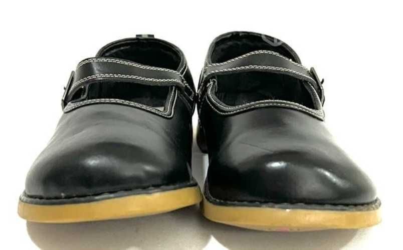 Zapato Escolar de Cuero Marca Maui&sons N*36 Negro