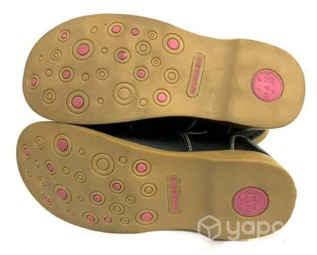 Zapato Escolar de Cuero Marca Maui&sons N*36 Negro