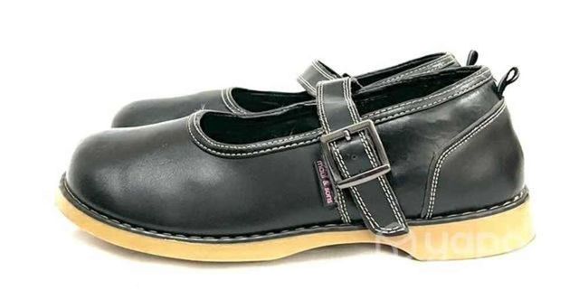 Zapato Escolar de Cuero Marca Maui&sons N*36 Negro
