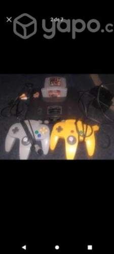 Nintendo 64 +2 controles + 4 juegos