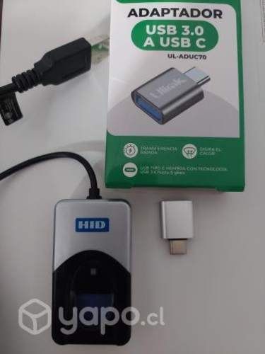 Lector biometrico nuevo con adaptador