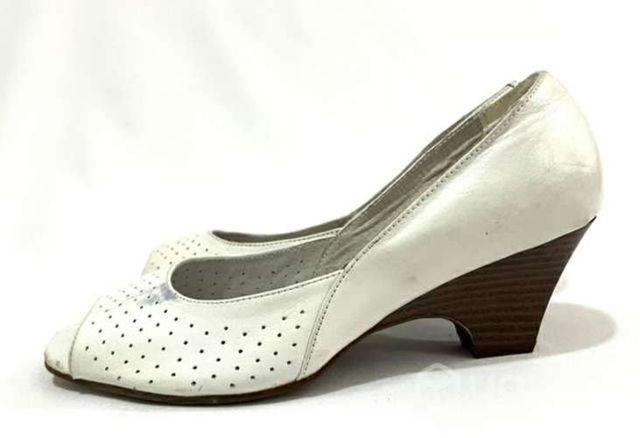 Zapato de Cuero Marca Bruno Rossi N*39 Blanco