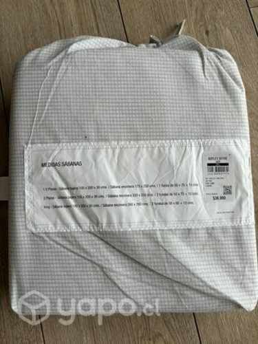 Sábanas 2 plazas Ripley Home 144 hilos NUEVAS