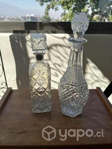 Botellas vidrio decorativos