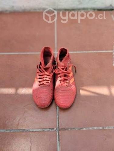 Zapatos de fútbol predatos rojos