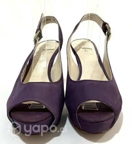 Chala Taco Alto de Cuero Pollini N*37 Purpura