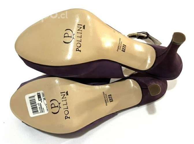 Chala Taco Alto de Cuero Pollini N*37 Purpura