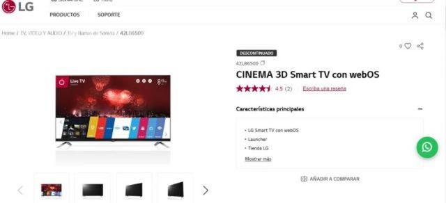 CINEMA 3D Smart TV con webOS