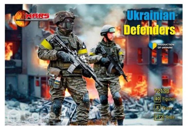 Maqueta 40 Figuras De Soldados Ucranianos, 1/72