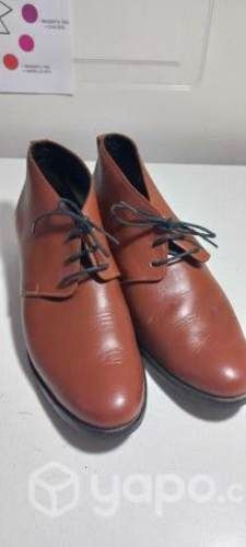 Botines mujer cuero cafe