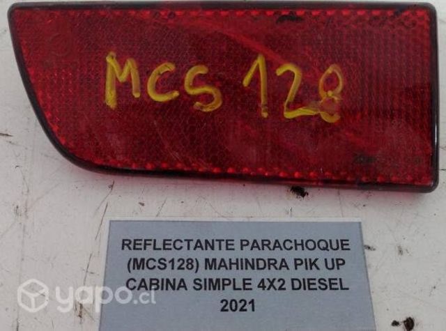 Reflectante Parachoque (MCS128) Mahindra Pik Up Ca