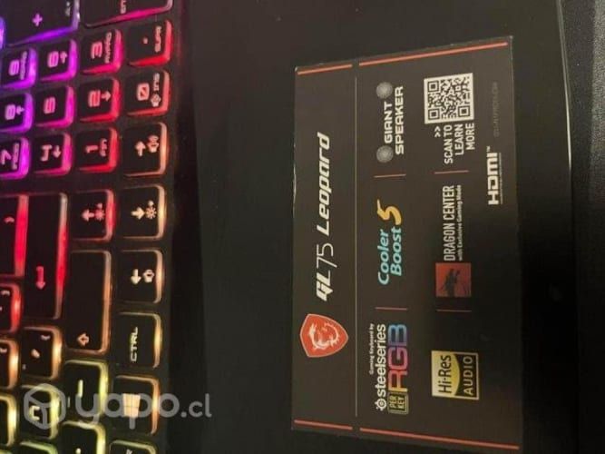 Notebook MSI GL75 Leopard 10SEK (usado como nuevo)