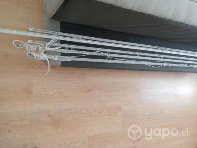 Riel aluminio para cortinas