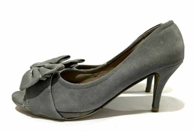 Zapato 100% Tela Marca Marquis N*38 Gris