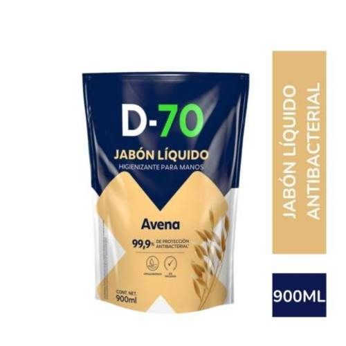 Jabon Liquido Antibacterial D-70 Dp Avena 900ML