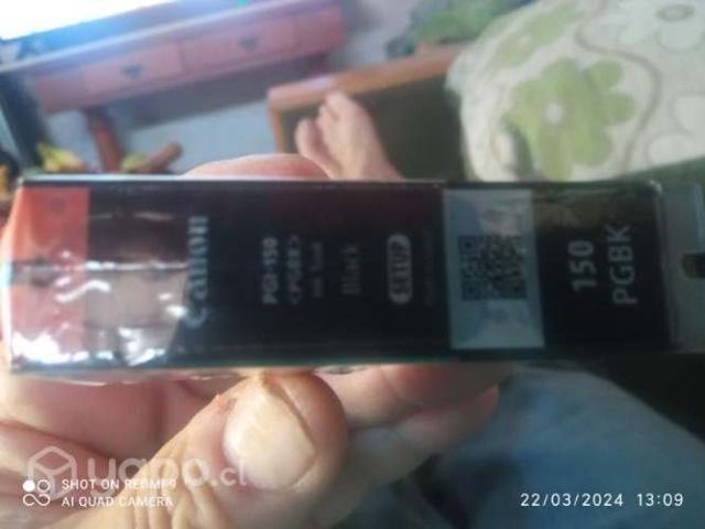 Tinta canon 150 black original de alta