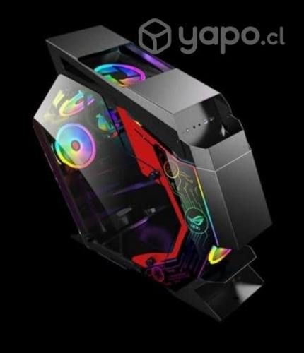 Gabinete gamer con vidrio templado