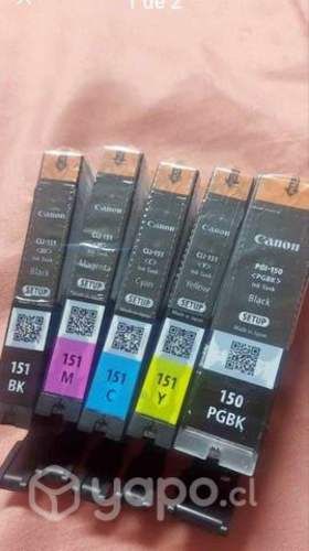 Packs de tintas canon 150 y 151 colores originales