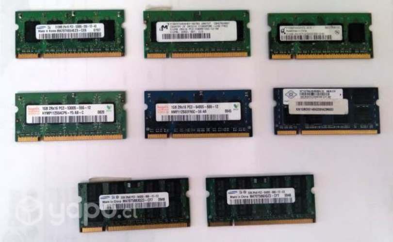 RAM's notebook (ver precios en descripción )