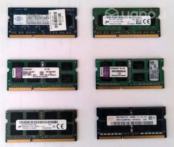 RAM's notebook (ver precios en descripción )