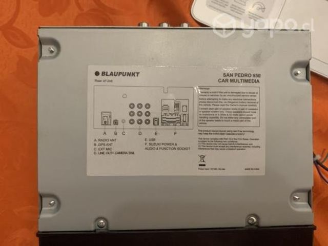 Radio para Suzuki, marca Blaupunkt Sp950