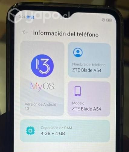 Celular ZTA Blade A54