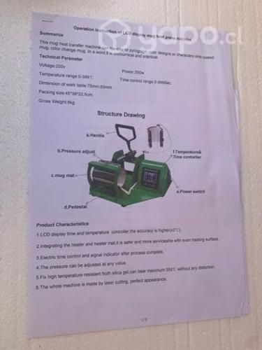 Maquina de sublimación para tazas