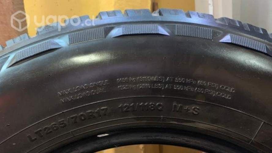 Neumaticos para llantas 265/70 aro 17