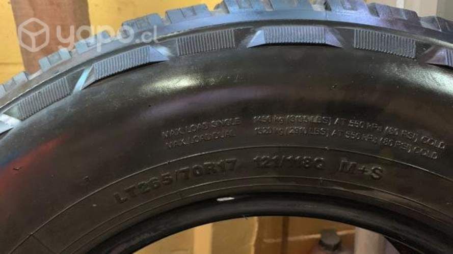 Neumaticos para llantas 265/70 aro 17