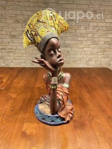 Excelente adorno de mujer africana cuello jirafa