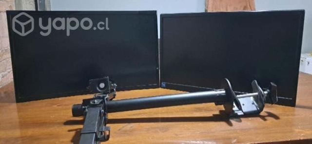 2 Monitores + Soporte de mesa doble