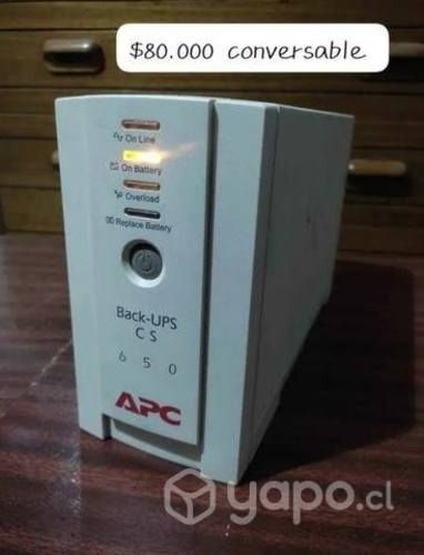 UPS marca APC modelo BACK-UPS CS 650VA
