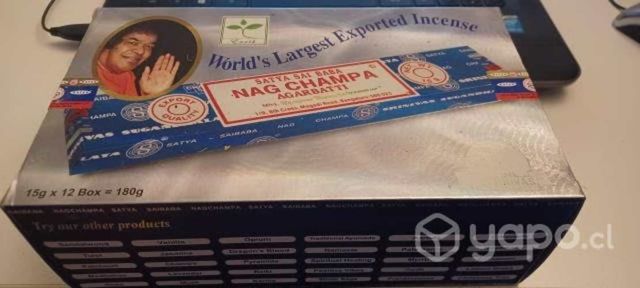 Pack con 12 cajitas de inciensos Nag Champa