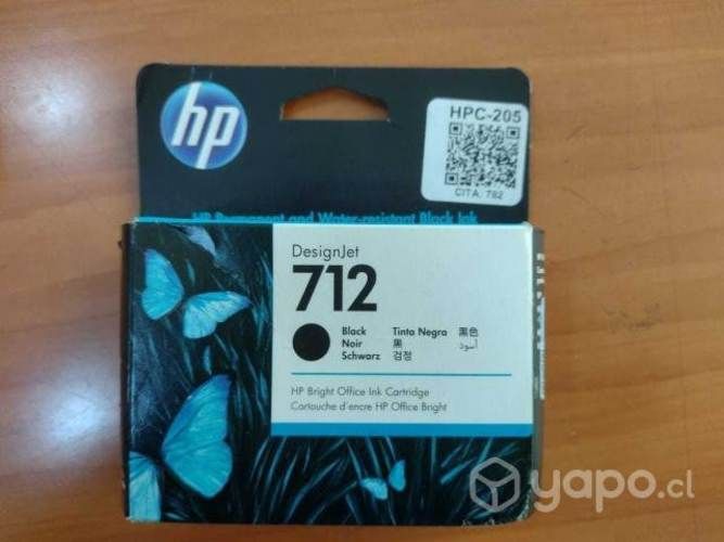 HP 712 tinta negra de 80 ml