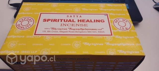 Pack con 12 cajitas de inciensos Spiritual Healing