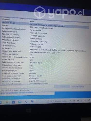 Notebook hp pavilion 13 x 360