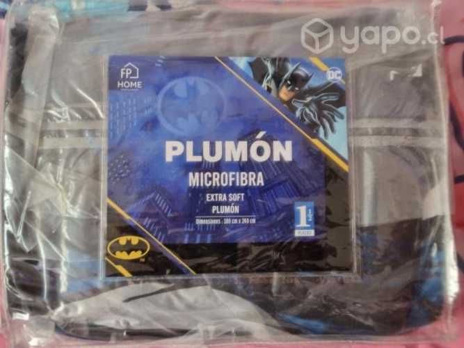 Plumones microfibra plaza y media