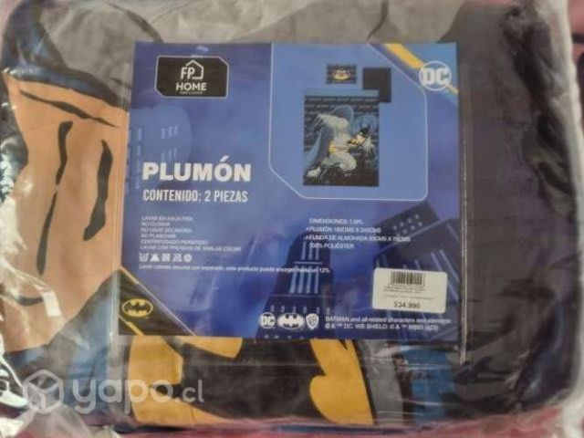 Plumones microfibra plaza y media