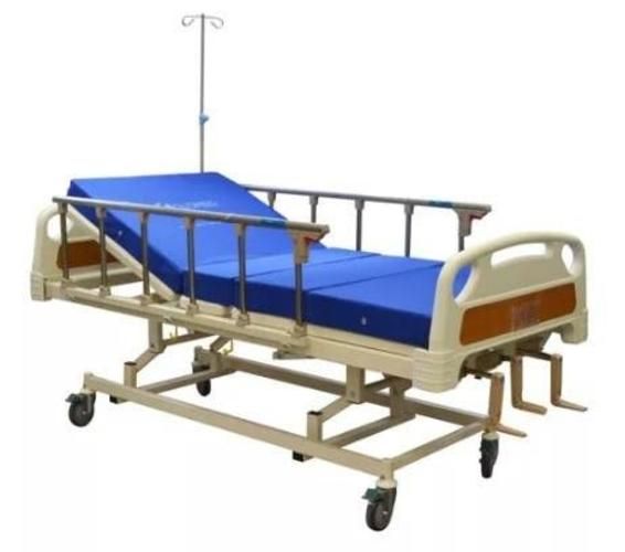 Cama Clínica 3 posic. Manual+ colchón 10 cm. + col