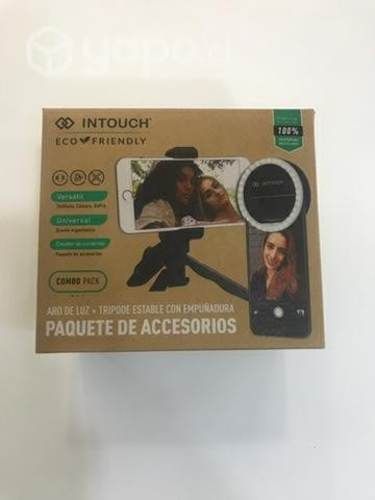 Aro de luz + trípode estable con empuñadura